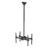Premium Dual Screen TV Ceiling Mount Bracket - 45kg (Black) 2 Premium Dual Screen TV Ceiling Mount Bracket - 45kg (Black) -Computer Accessories Store premium dual screen tv