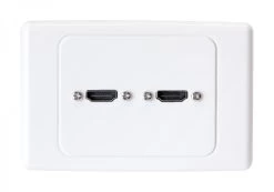 Premium Home Theatre Dual 2x HDMI Wall Plate