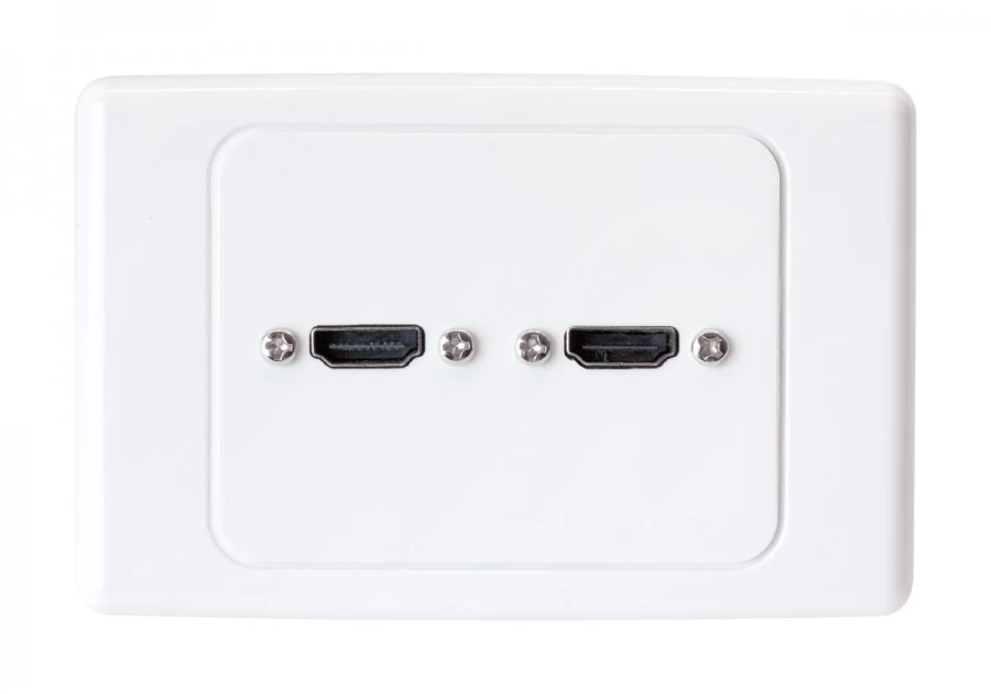 Premium Home Theatre Dual 2x HDMI Wall Plate 2 Premium Home Theatre Dual 2x HDMI Wall Plate