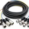 Pro Series 5m XLR 4-Way Snake (Male To Female) -Computer Accessories Store pro series 5m xlr 4 way snake