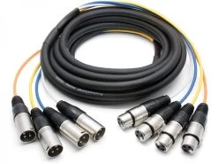 Pro Series 5m XLR 4-Way Snake (Male To Female)