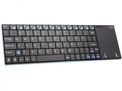 Rii 2.4GHz Rechargable Compact Wireless Keyboard With Touchpad