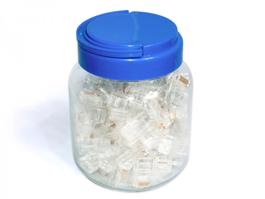 RJ45 8P8C, Plug, Round Solid 100pk 3 RJ45 8P8C, Plug, Round Solid 100pk