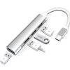 Ultra-Slim 4-Port Super-Speed USB Hub With USB-C Interface (1x USB 3.0 + 3x USB 2.0) -Computer Accessories Store ultra slim 4 port super speed 56
